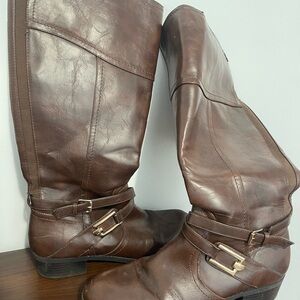 Liz Claiborne Rich Brown Heeled Boots